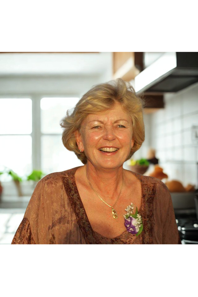 Smiling woman in kitchen