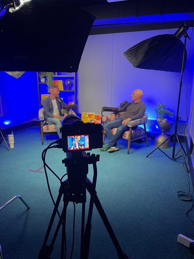 A podcast and studio shoot day