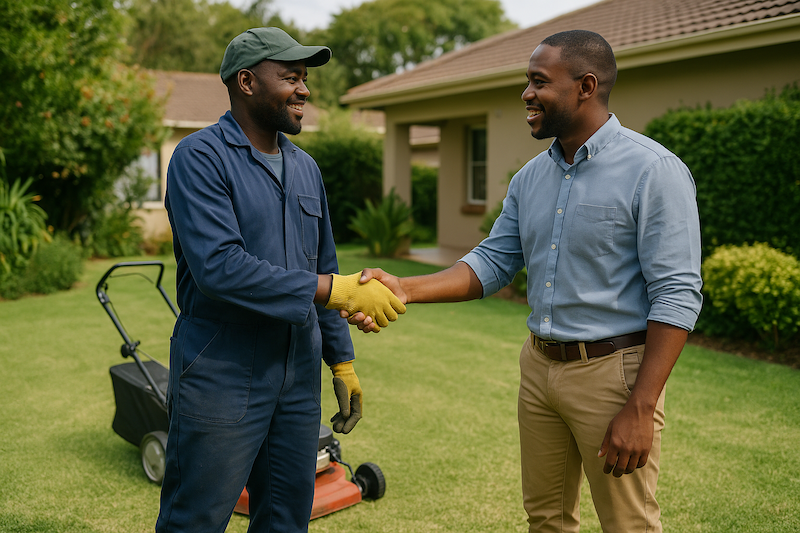Respectful Garden Handshake